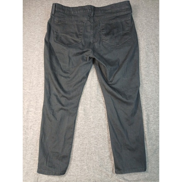 NYDJ Jeans Women Sz 18P Black Clarissa Slim Ankle Denim Stretch Lift & Tuck Tech - Picture 5 of 9